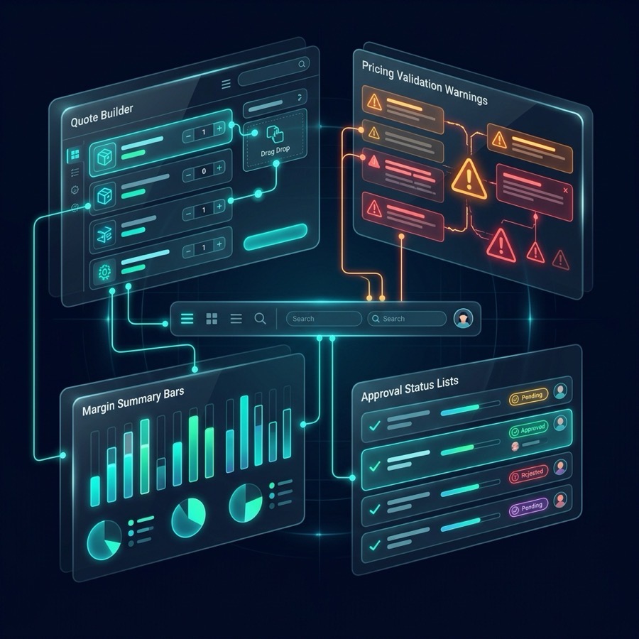 SmartRevIQ Quotes and CPQ Dashboard